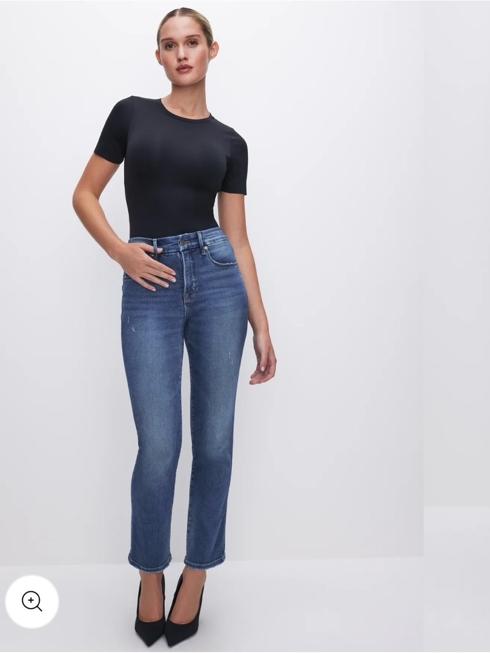 NWT Good American Good Straight Compression Jeans